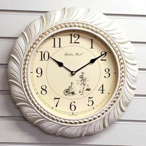GB7073 무소음민들레 벽시계 빈티지삽화아이보리 한국 벽시계 빈티지시계 시계 무소음시계 인테리어시계