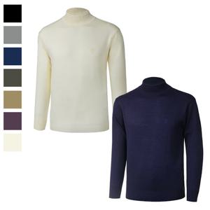 남자 국산 고급 울 목폴라 긴팔 니트티 GL-KN-01