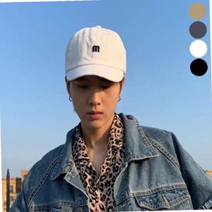 알파벳 소두핏 모자 볼캡 야구모자 짧은 챙 숏챙