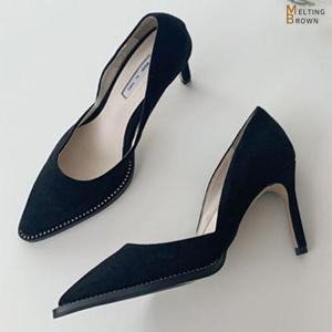 [멜팅브라운] 여자 스웨이드 구두 스틸레토힐 여성화 K919