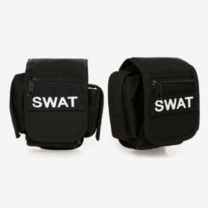 남성 군용 밸트 파우치 블랙 보조가방