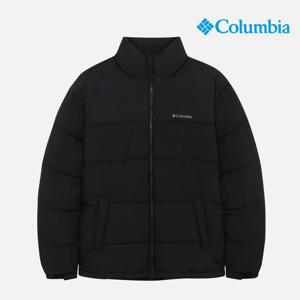 [컬럼비아] 유니 하프 패딩점퍼_블랙 (C64-YUD320)
