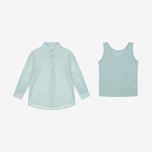 [베스띠벨리]슬리브리스SET시스루셔츠 BKBAG7482