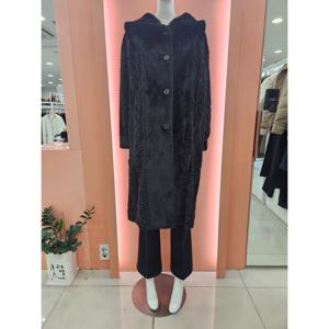 [수스]에코꽈배기  무스탕 롱코트 Y256NMUA06_US