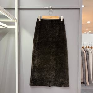 [무자크]트임 벨벳 롱 스커트 MQ1SK01