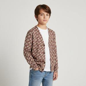 버버리 칠드런 버버리 8069272 B6101 토마스 베어 프린트 주니어 가디건