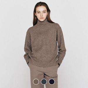 [지오다노]여자 하프넥 울 긴팔 스웨터 355921