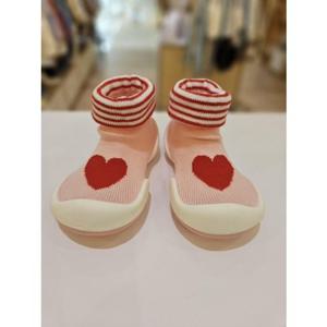 [블루독베이비] 26SS(핑크)하트 걸음마신발 신생아 첫걸음고무신 (4611482904)