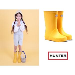 [토박스] (130-210mm) 헌터 키즈 퍼스트 클래식 옐로우 레인부츠 신발 HTKCE2TSFK11YEL