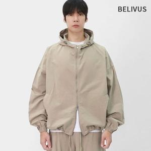 빌리버스 남성 윈드브레이커 감성 오버사이즈 후드집업 자켓 코튼바람막이 가을겨울점퍼 BRAT109