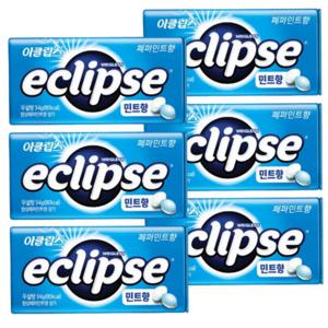 이클립스 페퍼민트향 34g x 6개 금연사탕 입냄세제거