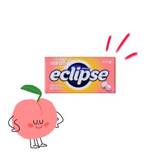 이클립스 피치향 34g x 1개 금연사탕 복숭아향 입냄세제거 무설탕 캔디