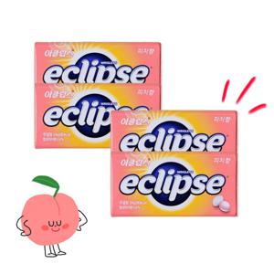 이클립스 피치향 34g x 4개 금연사탕 복숭아향 입냄세제거 무설탕 캔디