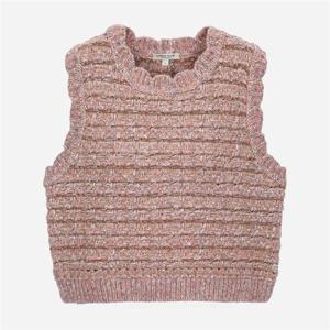 써스데이아일랜드 멀티 컬러 트위드 니트 베스트 T258MVT254W 352416