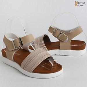 [멜팅브라운] 여자 통굽 샌들 여자 샌들 여름 샌들 CB01