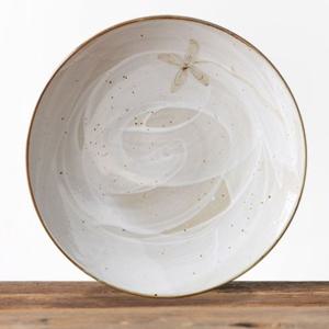 이천도자기 미색꽃 원부페 접시 5호 29.3cm 그릇 아올다접시 연갈빛접시 광주요접시 주물럭접시 고급식기