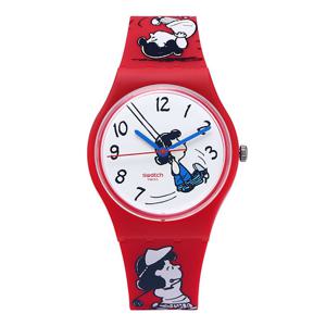 스와치 시계 SO28Z106 SWATCH X PEANUTS 스누피 공용 우레탄시계 당일발송
