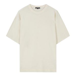 [파렌]파렌하이트 [23S/S] 아이보리 골조직 반팔 라운드 니트형 티셔츠 (FGUCD8312)