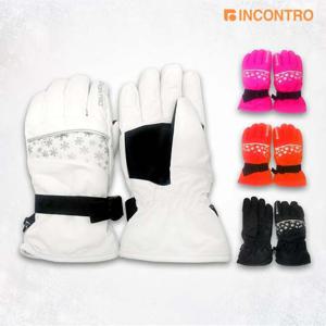 인콘트로 아동용 방수 손가락장갑 스키장갑