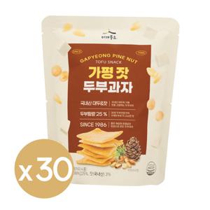 국산콩 가평 잣 수제 두부과자 50g 30봉