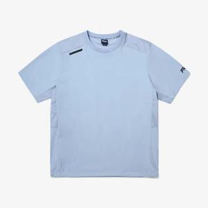 [휠라(프리미엄)]경량 스트레치 소재 믹스 우븐 반팔티 FS2RSG2206XHBU