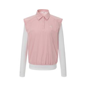 챌린저 여성 우븐 냉감 이너 레이어드 썬가드 티셔츠 핑크 CHE2WLT2632PK