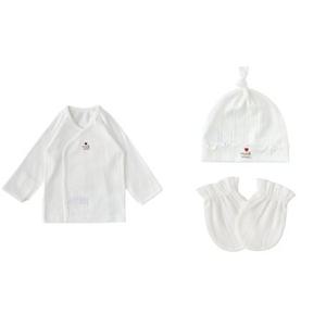 [백화점]밍크뮤ch 쁘띠모달배내저고리모자손싸개세트(출산신생아선물) (3617000002)