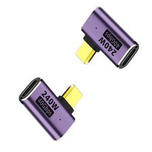 수피 USB4 썬더볼트 호환 C to C타입 40Gbps 8K 240W ㄱ자형 초고속충전 젠더 GD21