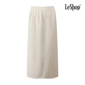 [르샵]백 트임 융기모 니트 롱 스커트 BQ1SK002A