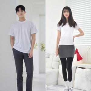 아트박스/두두 교복몰 라인핏 화이트 티셔츠 흰티 교복흰티 면티