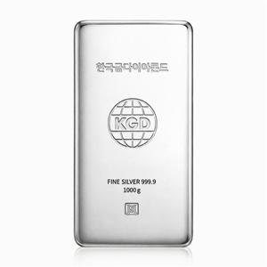 [한국금다이아몬드] 진공 실버바 은 시세 1kg(1000g) 은바 은괴 순은