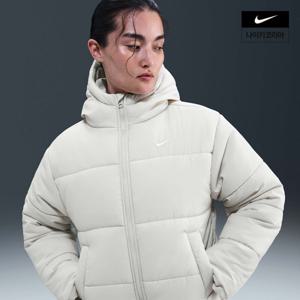 [나이키] 스포츠웨어 클래식 패딩 여성 써마 핏 루즈 후드 재킷 FZ5900-072