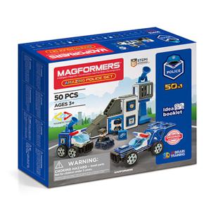 [짐보리플레이앤뮤직]맥포머스 어메이징 폴리스 경찰 50PCS(부산본점) 선물포장