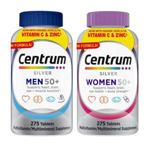 센트룸 실버 남성여성 50세이상 멀티비타민 275정 세트