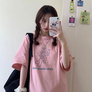 반팔티 양천사 여성 반팔 박스 티셔츠 BI A200450