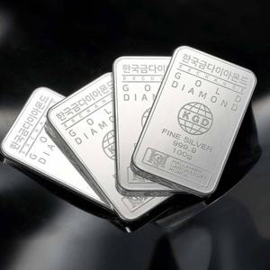 [한국금다이아몬드] 투자용 실버바 AG 100g 999.9 은투자 은시세