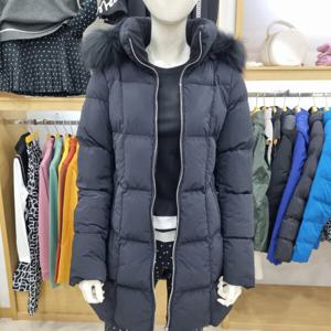 [루이까스텔]여성 구스다운 라쿤트리밍 롱후드점퍼3LRJP121B_OD