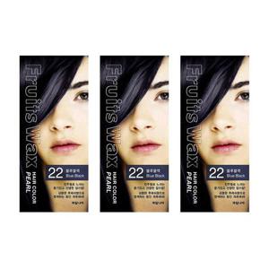 [과일나라] 과일나라 진주펄 염색약 3개 22호 블루블랙