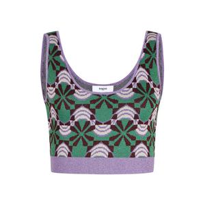 [썬쿠][썬쿠] 패턴 자카드 니트 뷔스티에(SN71C9KNS12X)