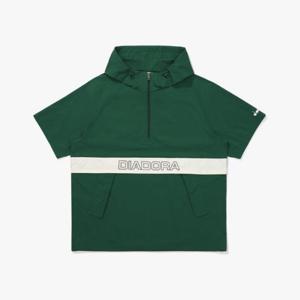 디아도라반팔티 AQS D5223LWT24GND 쿨웨이브 후드 반팔 아노락 GREEN