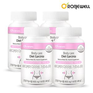 로니웰 바디케어 다이어트 가르시니아 60정 x 4병 (총 4개월분)
