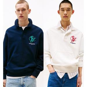 [타미진] T32F6TTO11TMT1 공용 컬러블록 카라 맨투맨