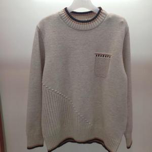 Latium HC06 이중컬러넥 군밤 세미반목폴라 깔끔한 니트티 T2543sw10LB