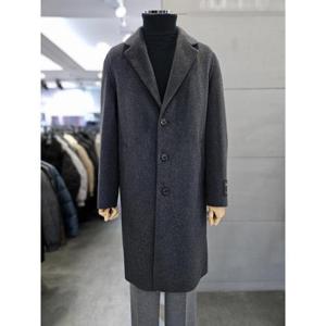 바쏘옴므 세이브존03 바쏘옴므 남자 겨울 차콜 울  구스라이너 롱 코트 WSATZ4CJ29A