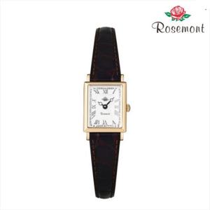 [로즈몽(시계)]여성 사각 가죽 시계 NS-012YVR-BR