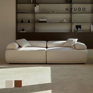 휴도 이상의 동백 2280 무빙 틸팅 모듈 3인용 쇼파 화이트 패브릭 소파