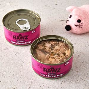 로우즈 슈레디드 참치&연어 캔 85g 고양이 주식캔 고양이 사료