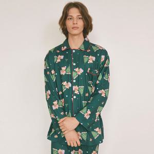 바풀 LL44097-11 커플잠옷 스판 파자마 남성 여성 투피스 잠옷