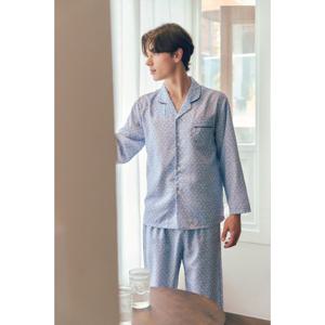 비너스 (남성잠옷) 클로버나염 부드러운 면 남성 잠옷세트-VPA4553M