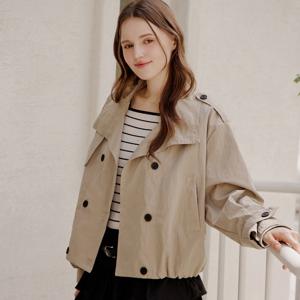 [포커스]벌룬핏 더블 숏 트렌치코트 PBBF6S1CT1501